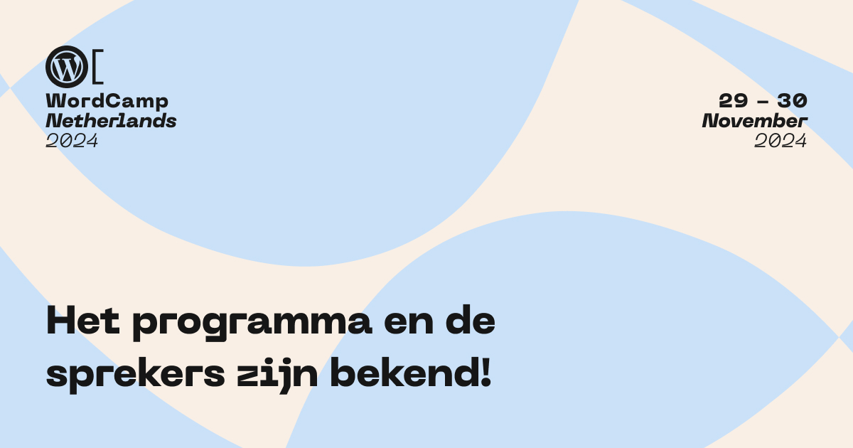 Het programma en de sprekers zijn bekend!