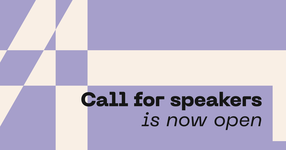 Call for speakers – Meld je aan als spreker